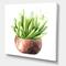 Designart - Succulent Flower In Terracotta Pot I - Traditional Canvas Wall Art Print